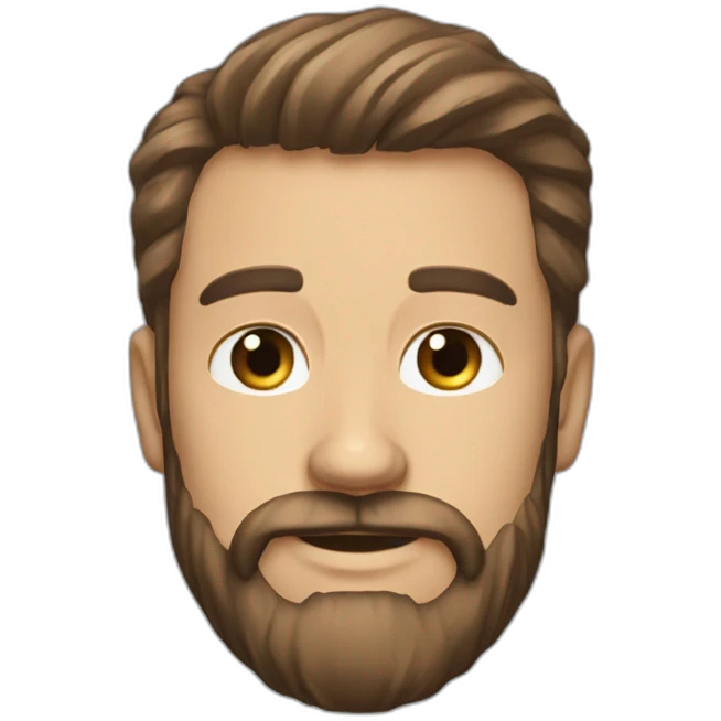Nate Clark peppered hair Ohio full stack engineer senior with Beard emoji