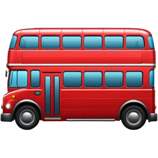 red bus emoji