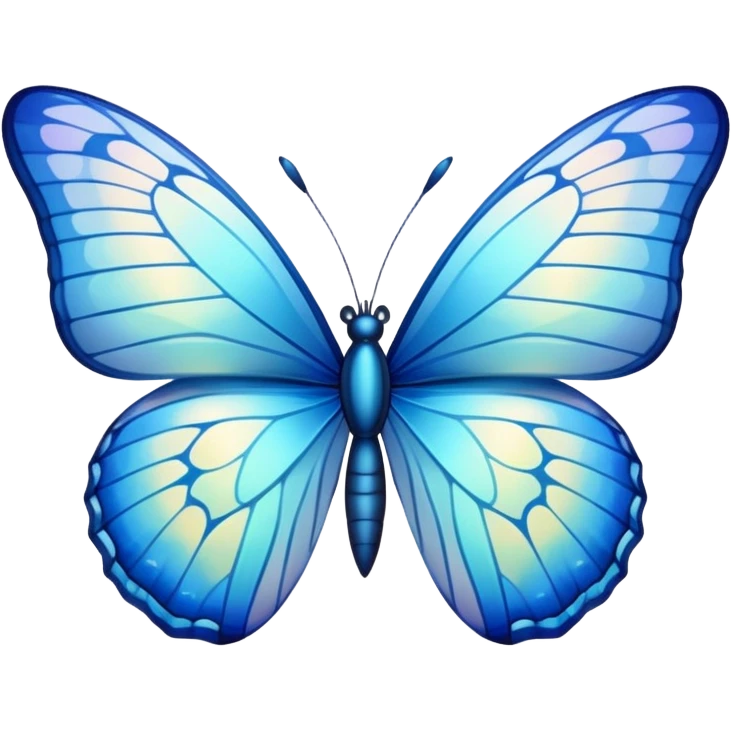 Blue butterfly emoji