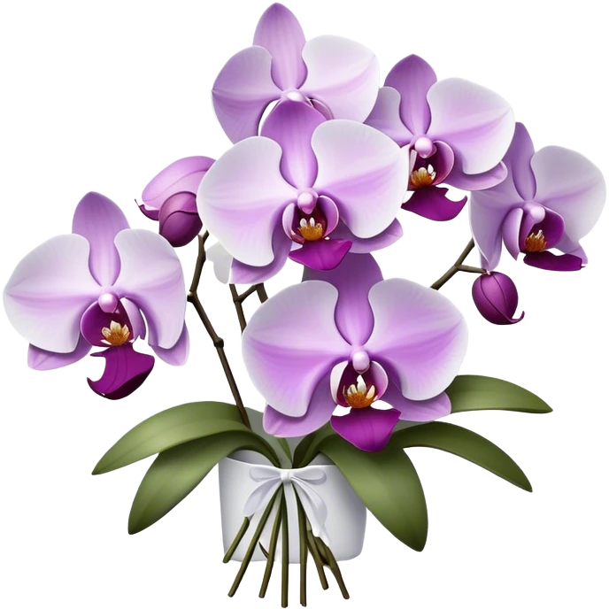 Orchid bouquet emoji