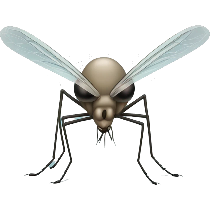 Mosquito with suspicion  emoji