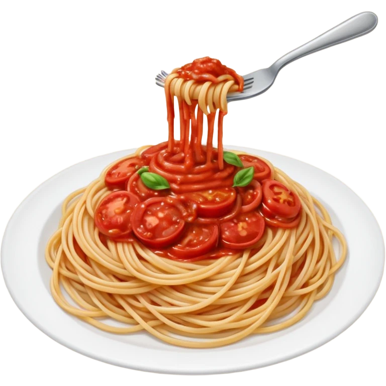 spaghetti all'assasina, sauce mixed into the spaghetti emoji