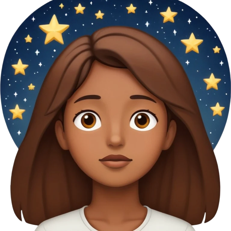 person looking up at stars emoji