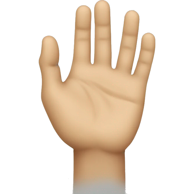 Neo matrix, holding up handpalm emoji