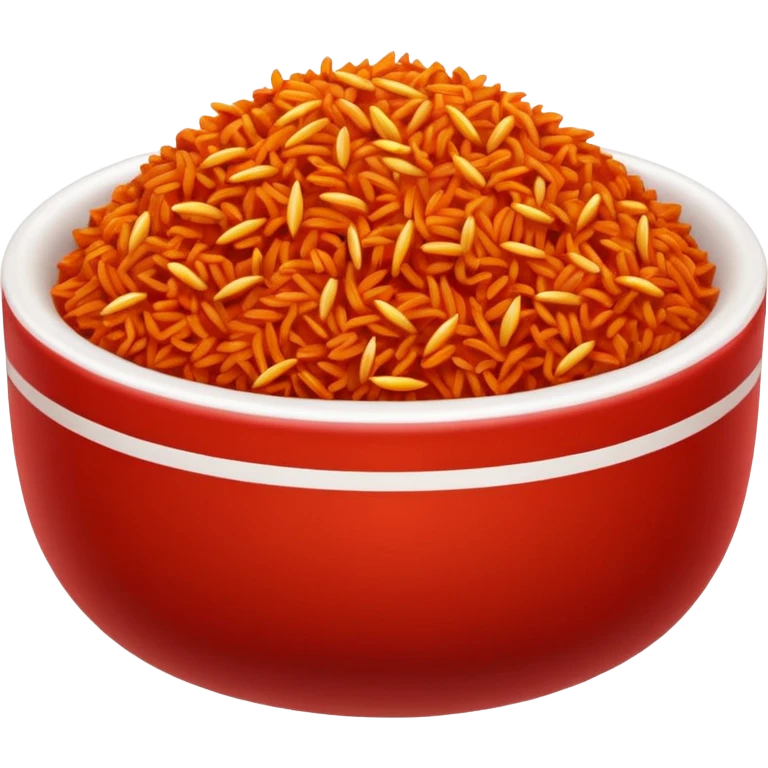 make jollof rice in a bowl emoji