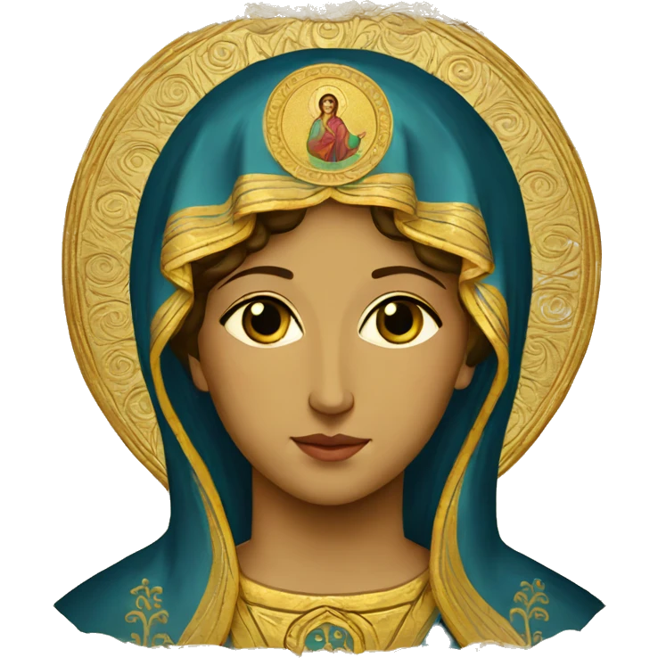 Orthodox Icon Theotokos emoji