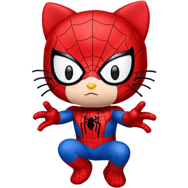 hello kitty spiderman emoji