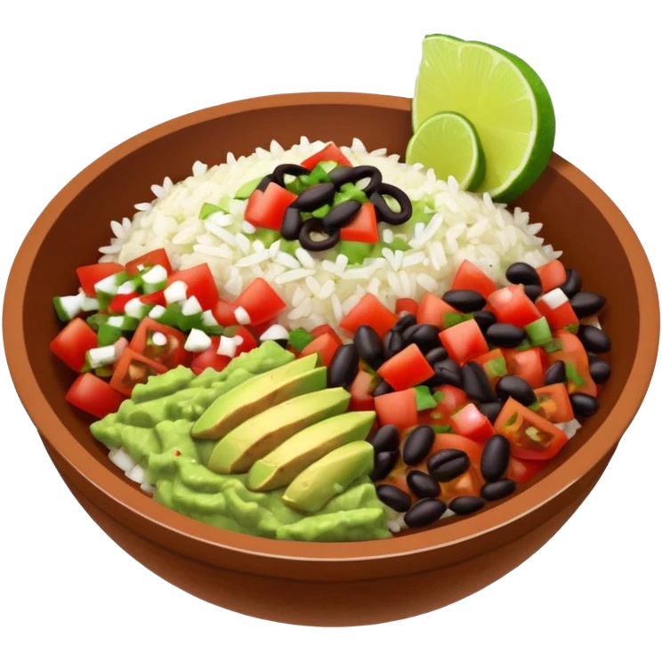 Chipotle bowl emoji