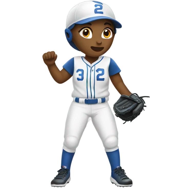 Softball player emoji