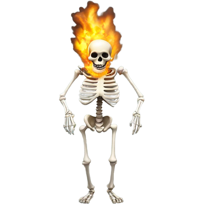 explosive skeleton  emoji