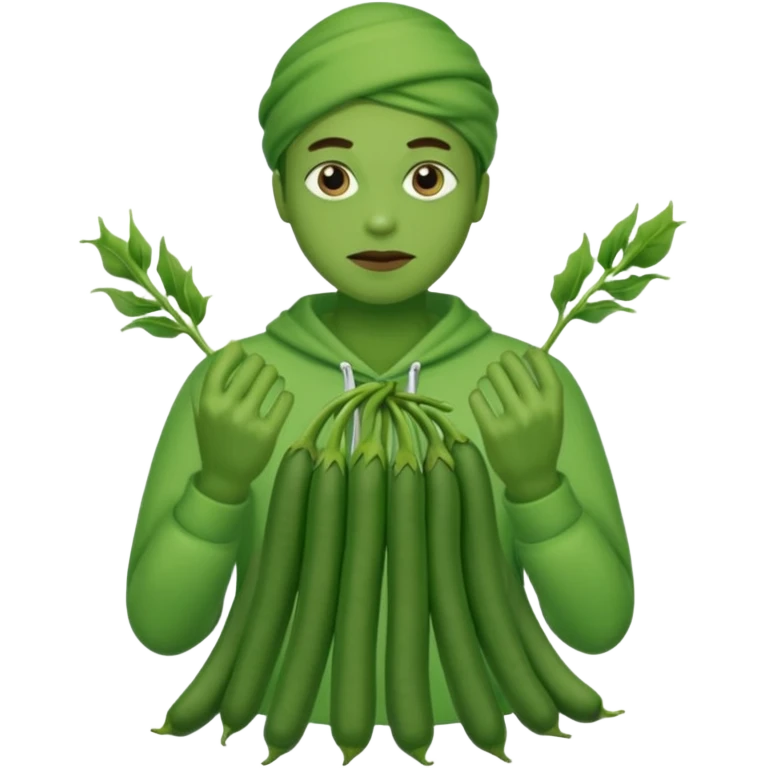 Greenbean person emoji