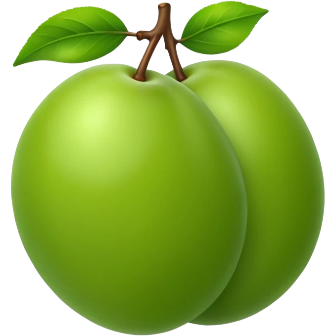 green plum emoji