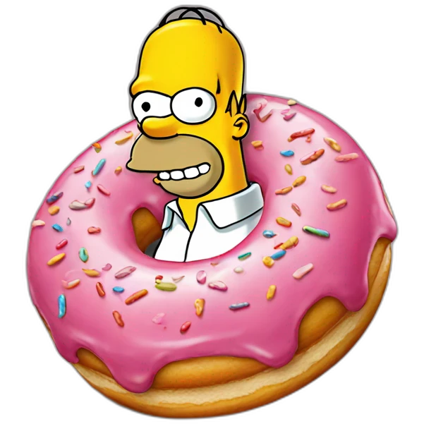 Homer simpson donuts emoji