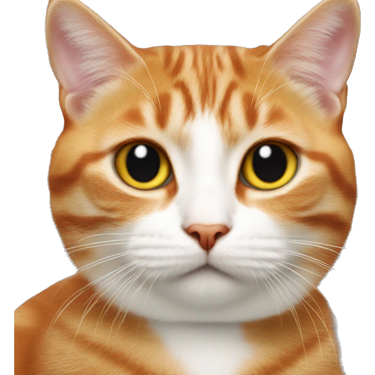T red on cats head emoji