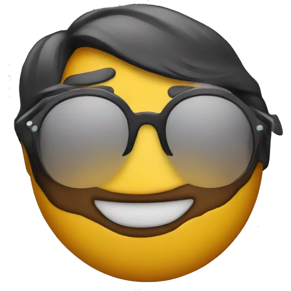 Kiss emoji with sunglasses emoji