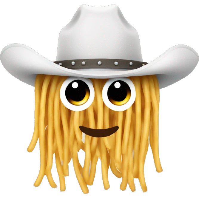  spaghetti in a cowboy hat emoji
