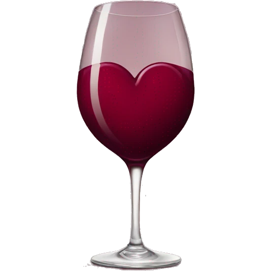 Wine color heart emoji