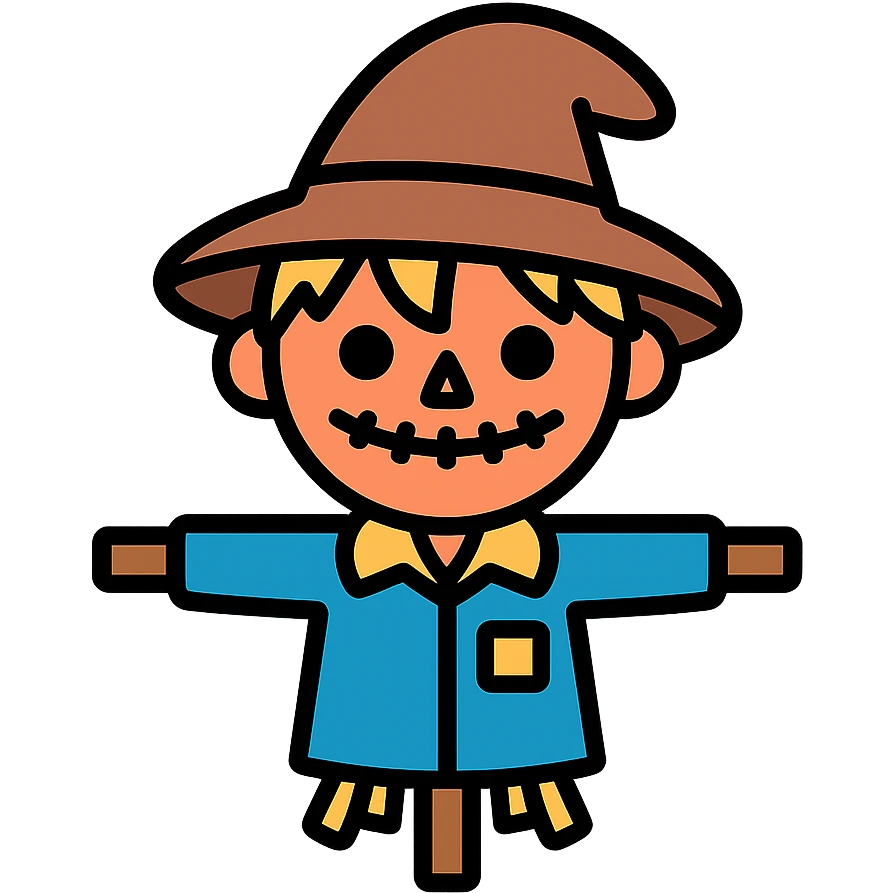 scary scarecrow boy emoji