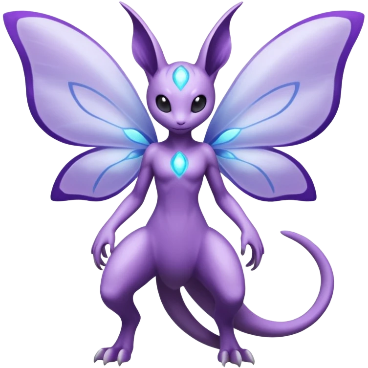 Venomoth-Mewtwo-Lunala-Fakémon-hybrid-creature (full body)  emoji