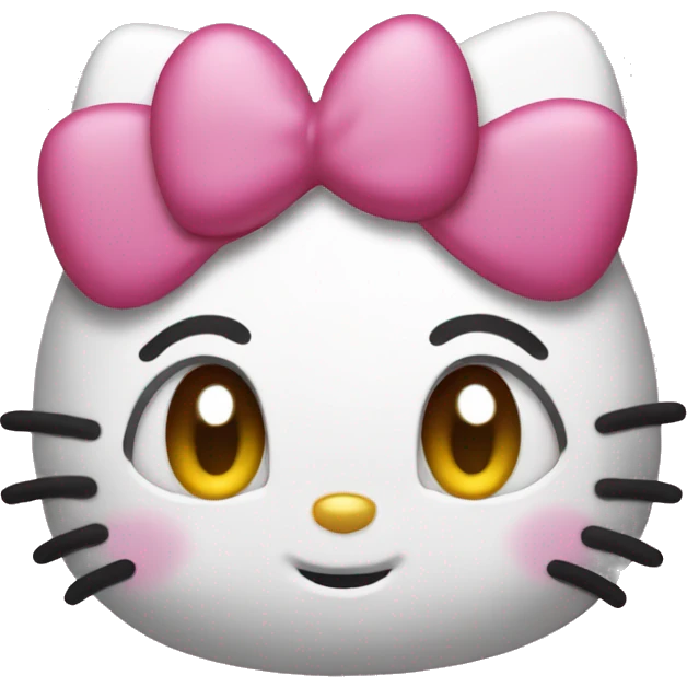 hello kitty with heart emoji