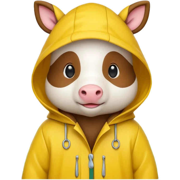 Raincoat Farm Animal emoji