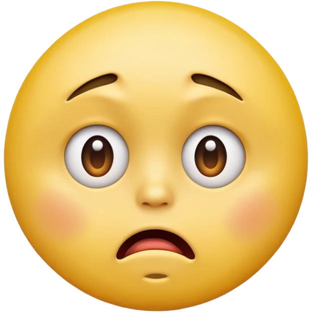 Can you make a shocked face that kinda looks disgusted  make it one of the yellow ones that are circular like this 😞 emoji