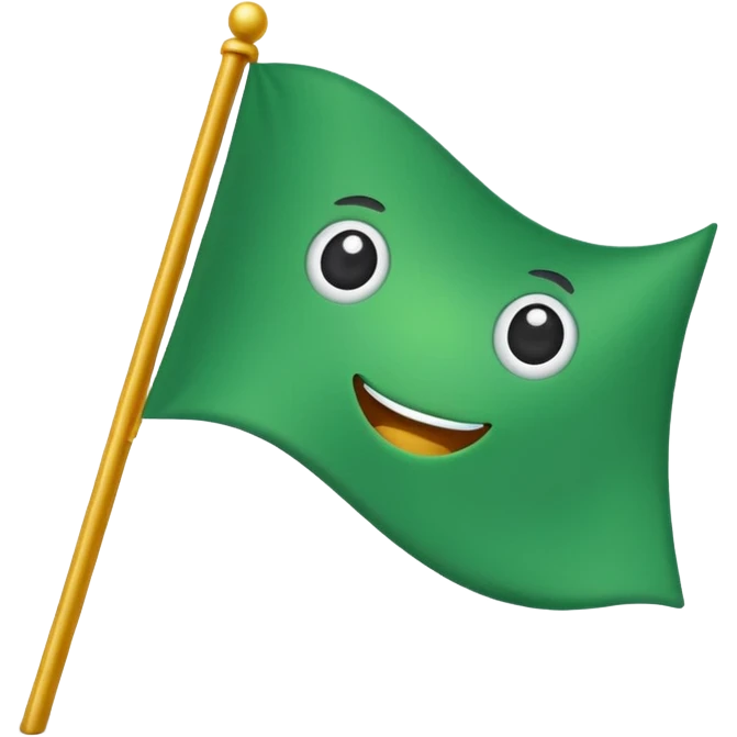 Green flag emoji