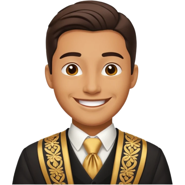 American groom, traditional, culture of american, smiley on face. emoji