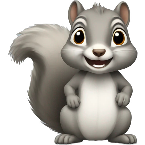 Grey squirrel  emoji