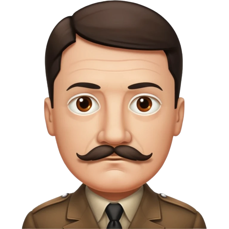 Hitler with mustac emoji