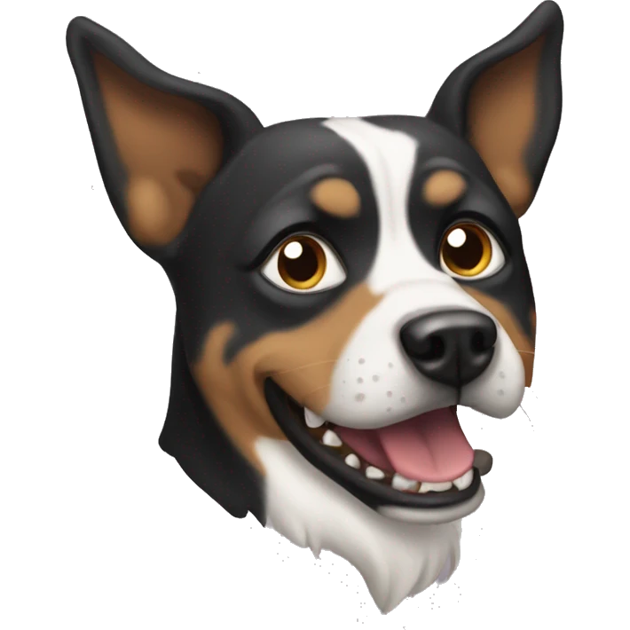 Scandalous dog emoji