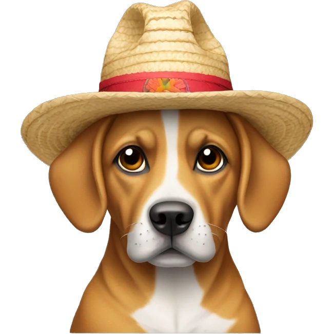 Perro con un sombrero  emoji