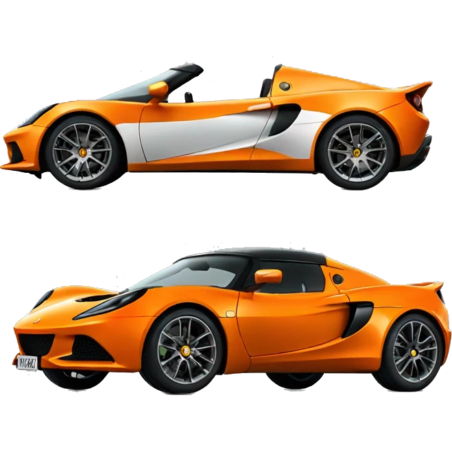 Lotus car orange emoji