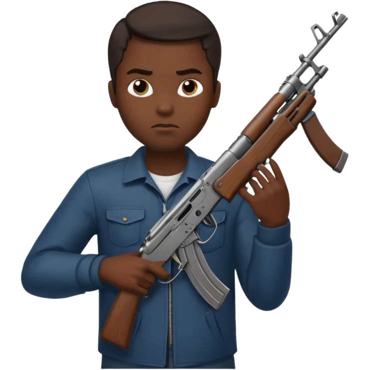 slave with a ak emoji