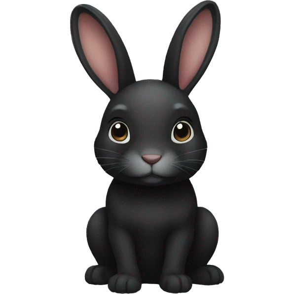 Black bunny  emoji