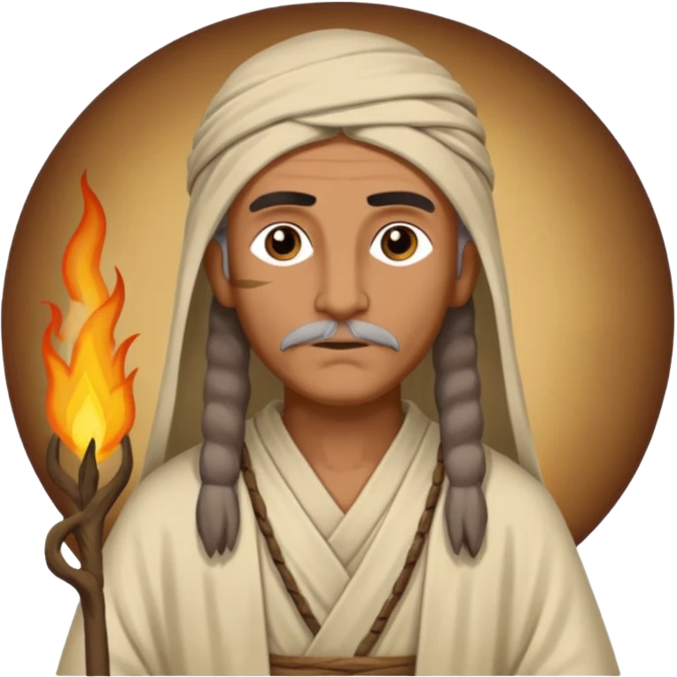 Calanus the Indian sage in 327 before a funeral pyre emoji