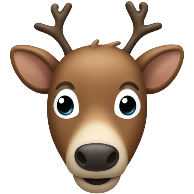 Reindeer’s face emoji