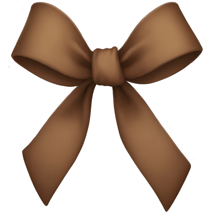 brown bow emoji