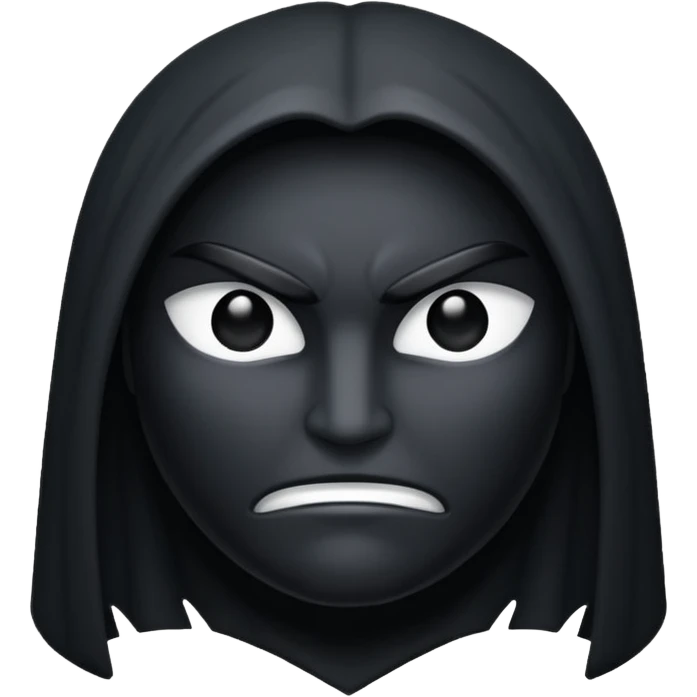 It’s dark it has aura it has a strong ego it represents strength and honor power  emoji