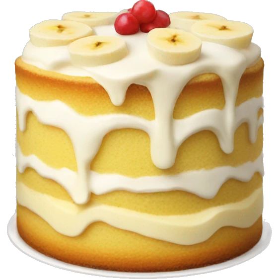 Banana pudding cake emoji