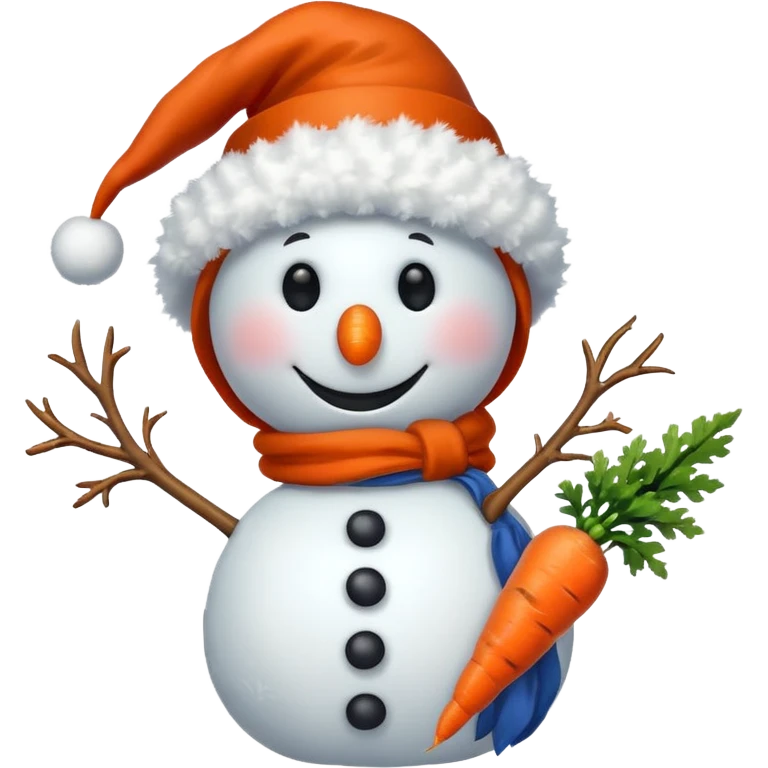 snowman wearing hat emoji