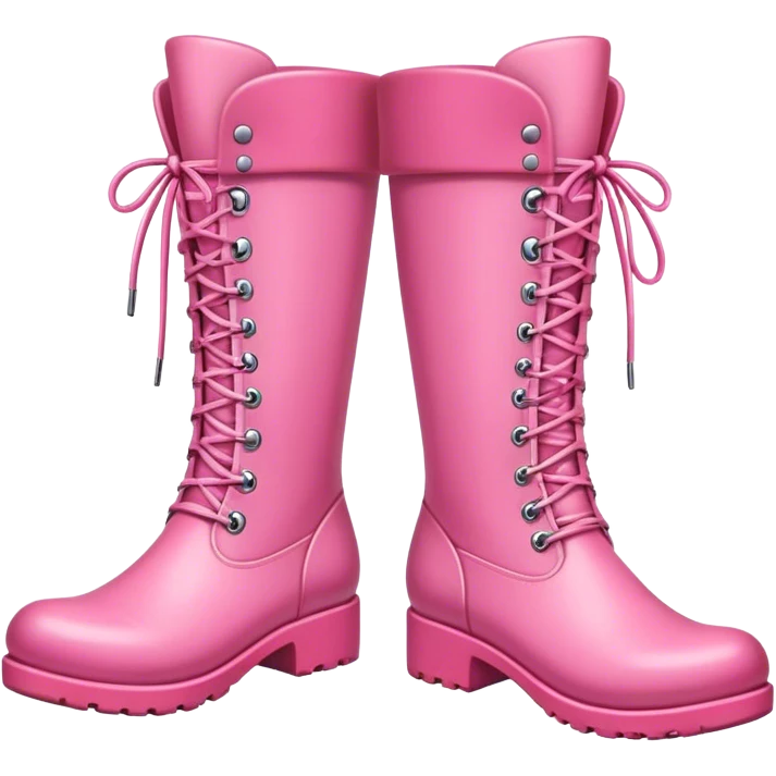 Botas rosas  emoji