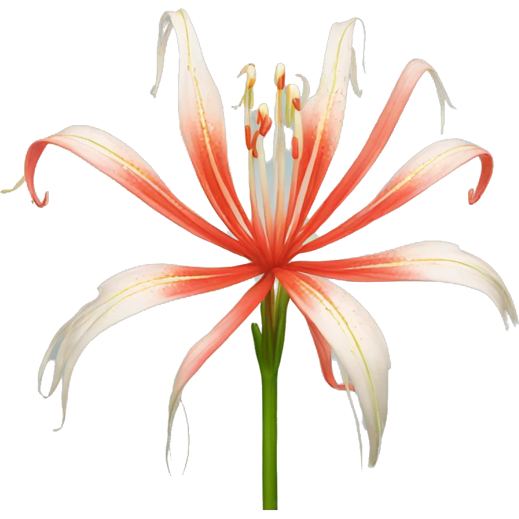 Spider lily flower emoji