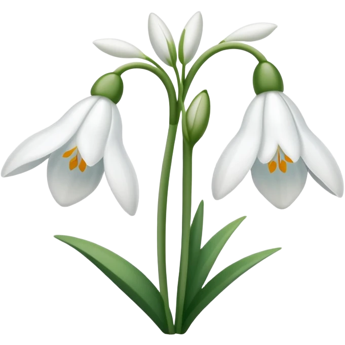 snowdrop flower emoji