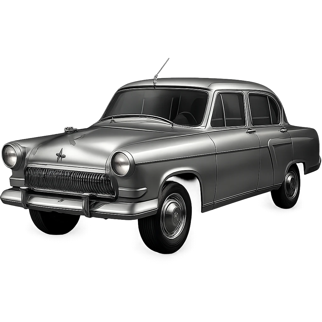 Soviet car, metal, shine emoji