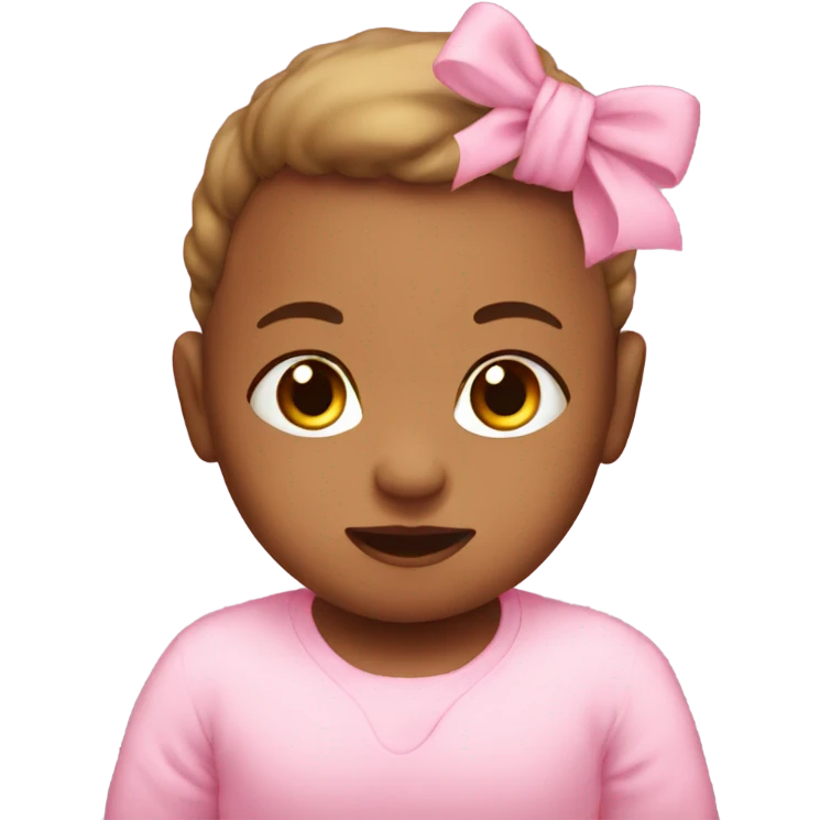 Pink baby emoji