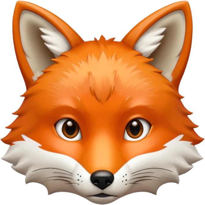 fox face detailed emoji
