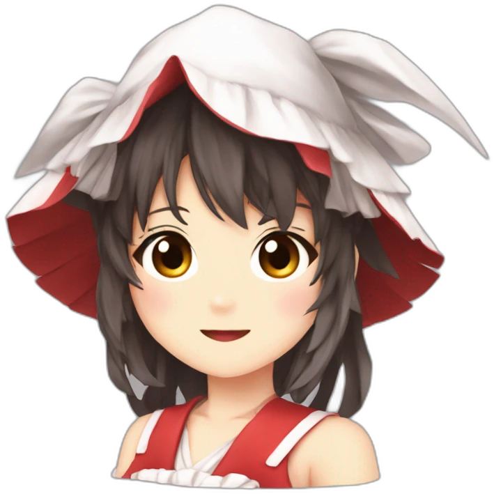Reimu hakurei from touhou project emoji