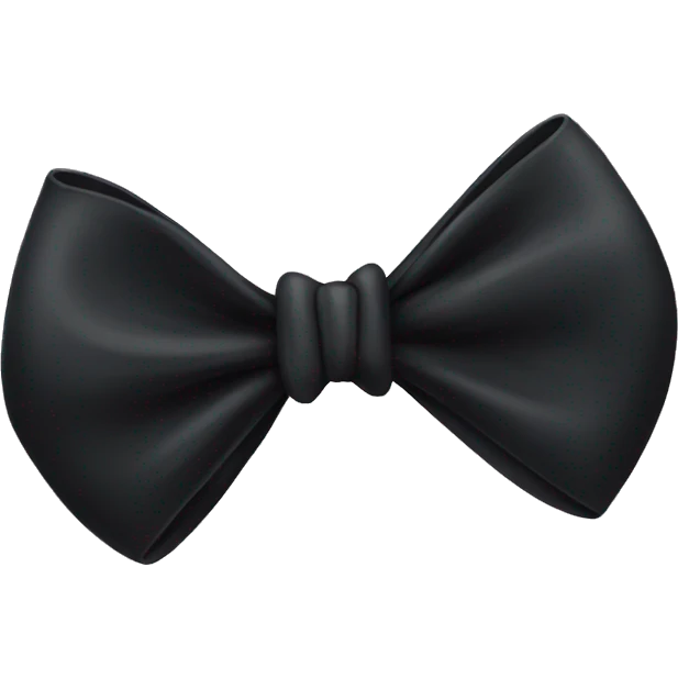 Black bow emoji