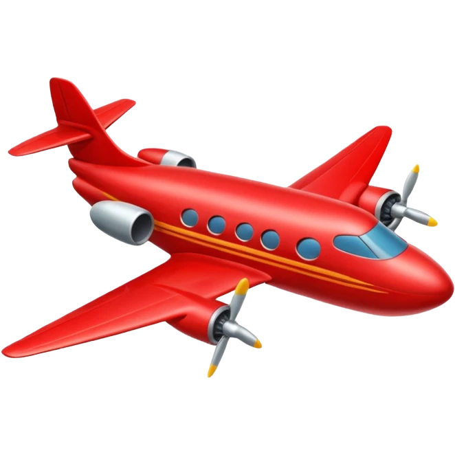 RED AEROPLANE emoji